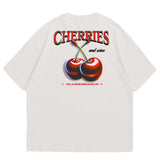 Camiseta Oversized - Cherry - Branca