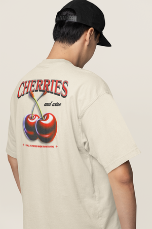 Camiseta Oversized - Cherry - Off White