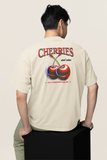 Camiseta Oversized - Cherry - Off White