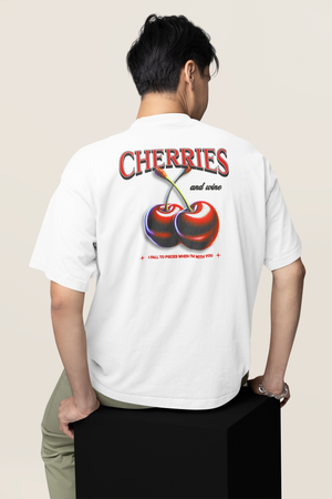 Camiseta Oversized - Cherry - Branca