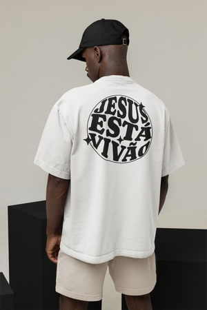 Camiseta Oversized - Jesus está Vivão